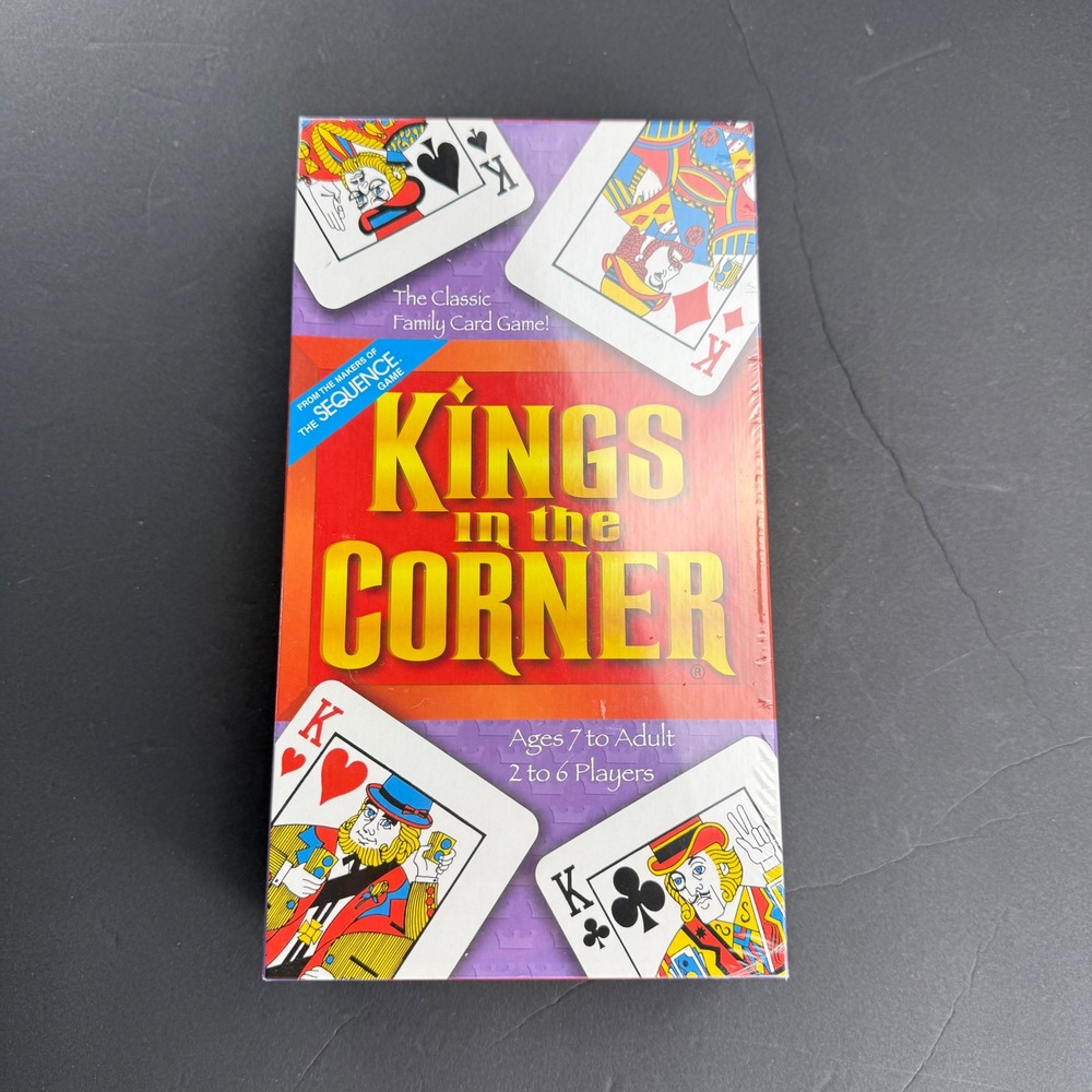 Vintage NEW Jax Kings in the Corner Classic Family Card Game Sealed 1996